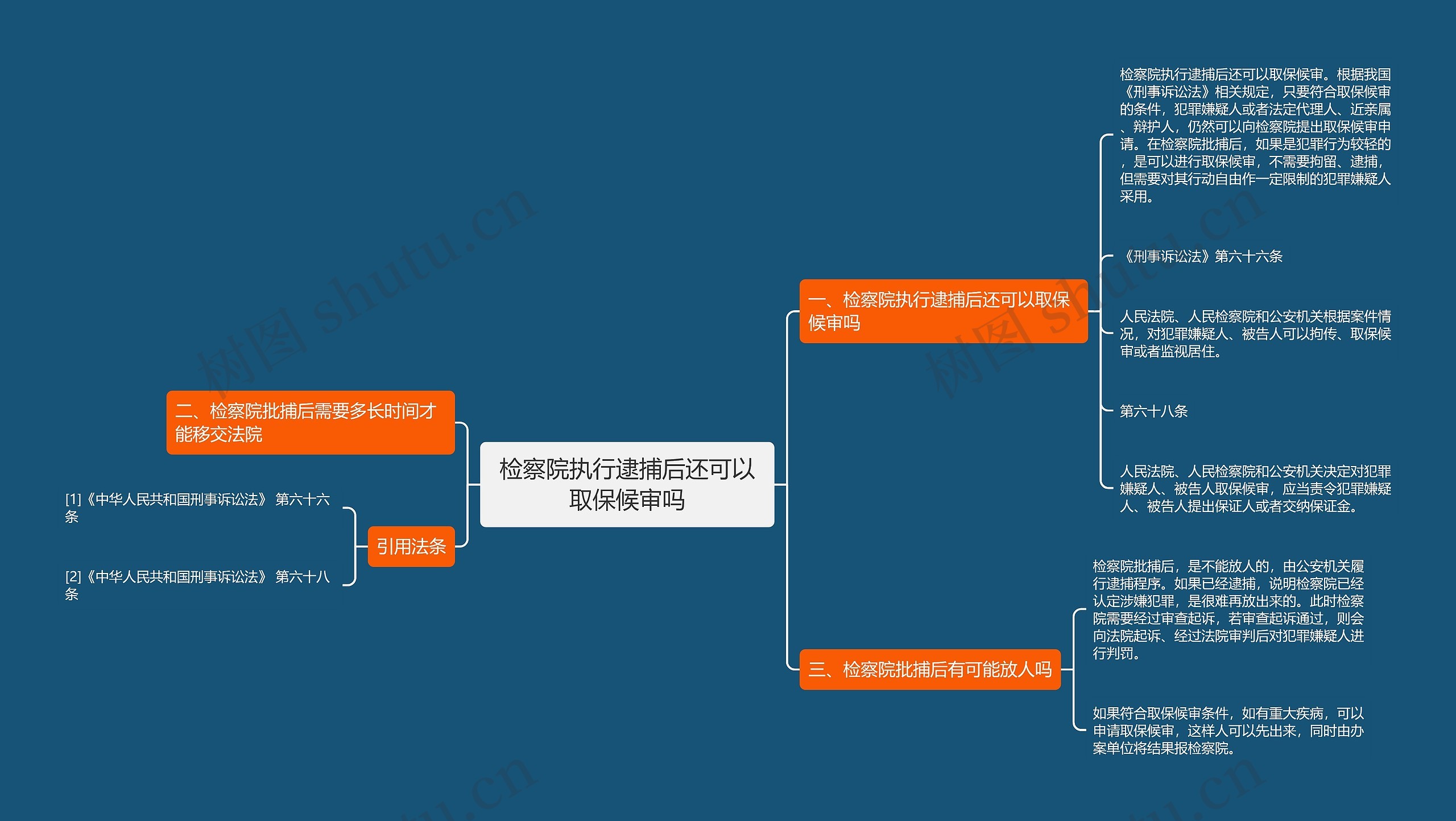 检察院执行逮捕后还可以取保候审吗思维导图