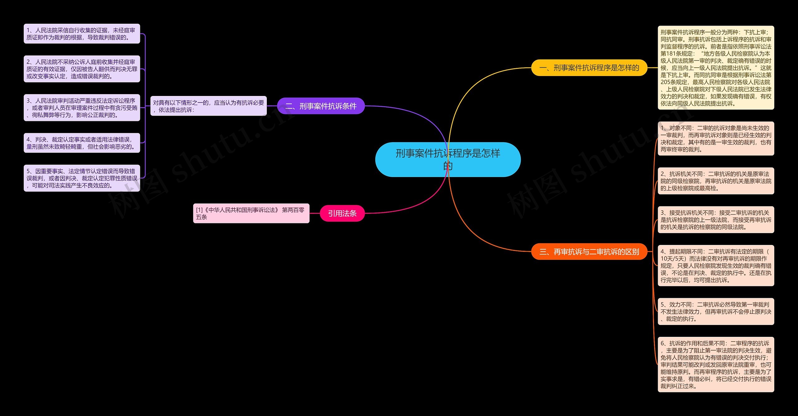刑事案件抗诉程序是怎样的思维导图