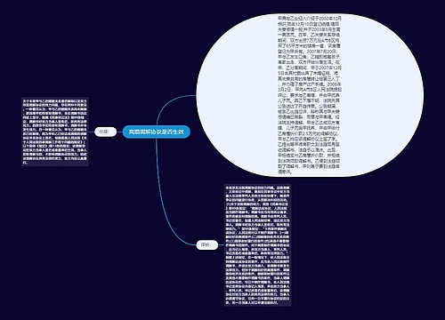 离婚调解协议是否生效