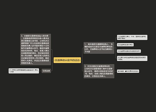 交通事故认定书的送达