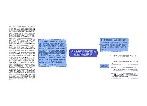 技术进出口合同有效期内改进技术成果归属