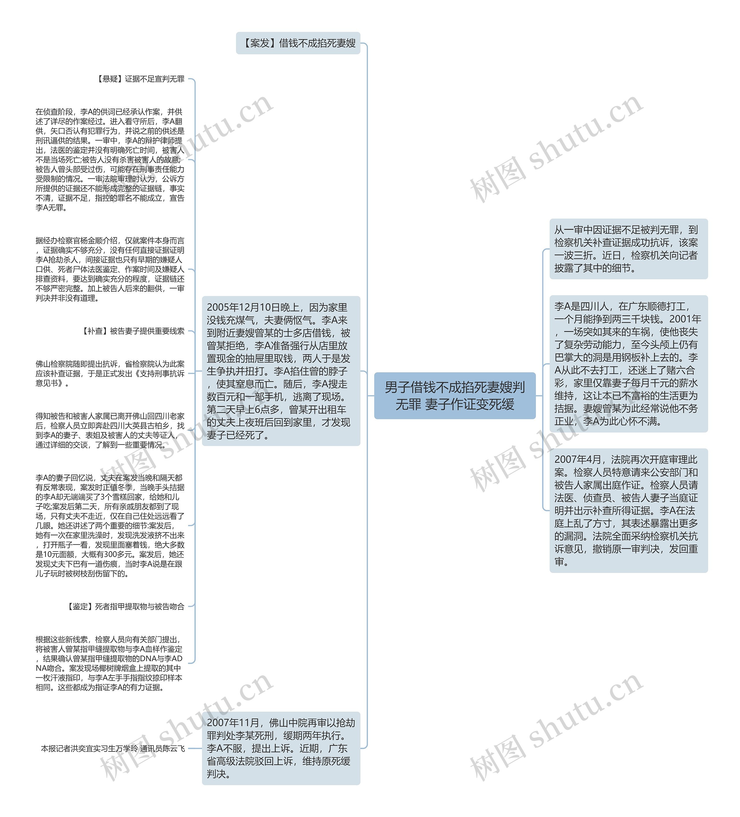 男子借钱不成掐死妻嫂判无罪 妻子作证变死缓