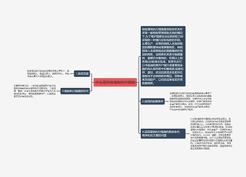 什么是税收强制执行措施