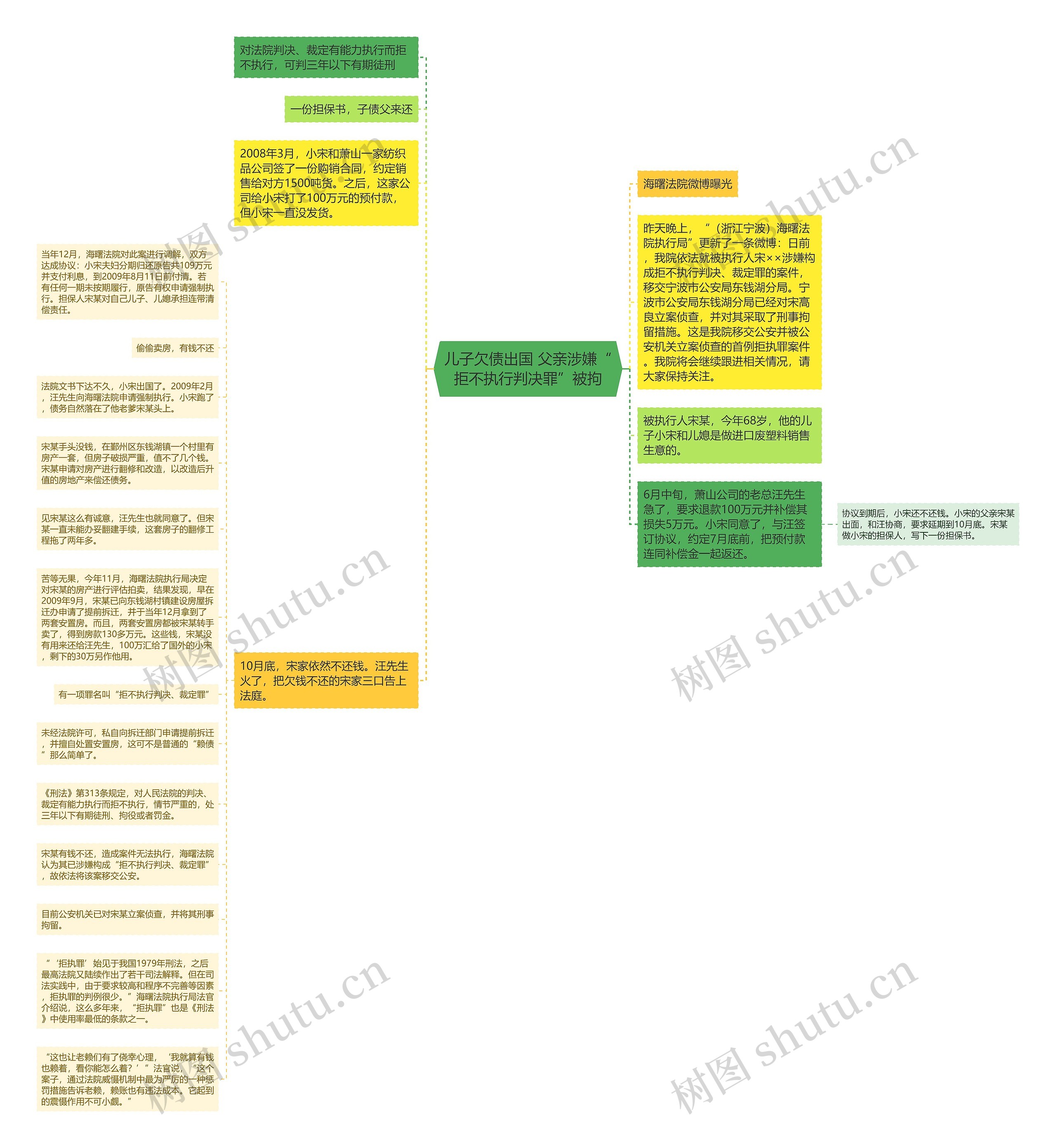 儿子欠债出国 父亲涉嫌“拒不执行判决罪”被拘