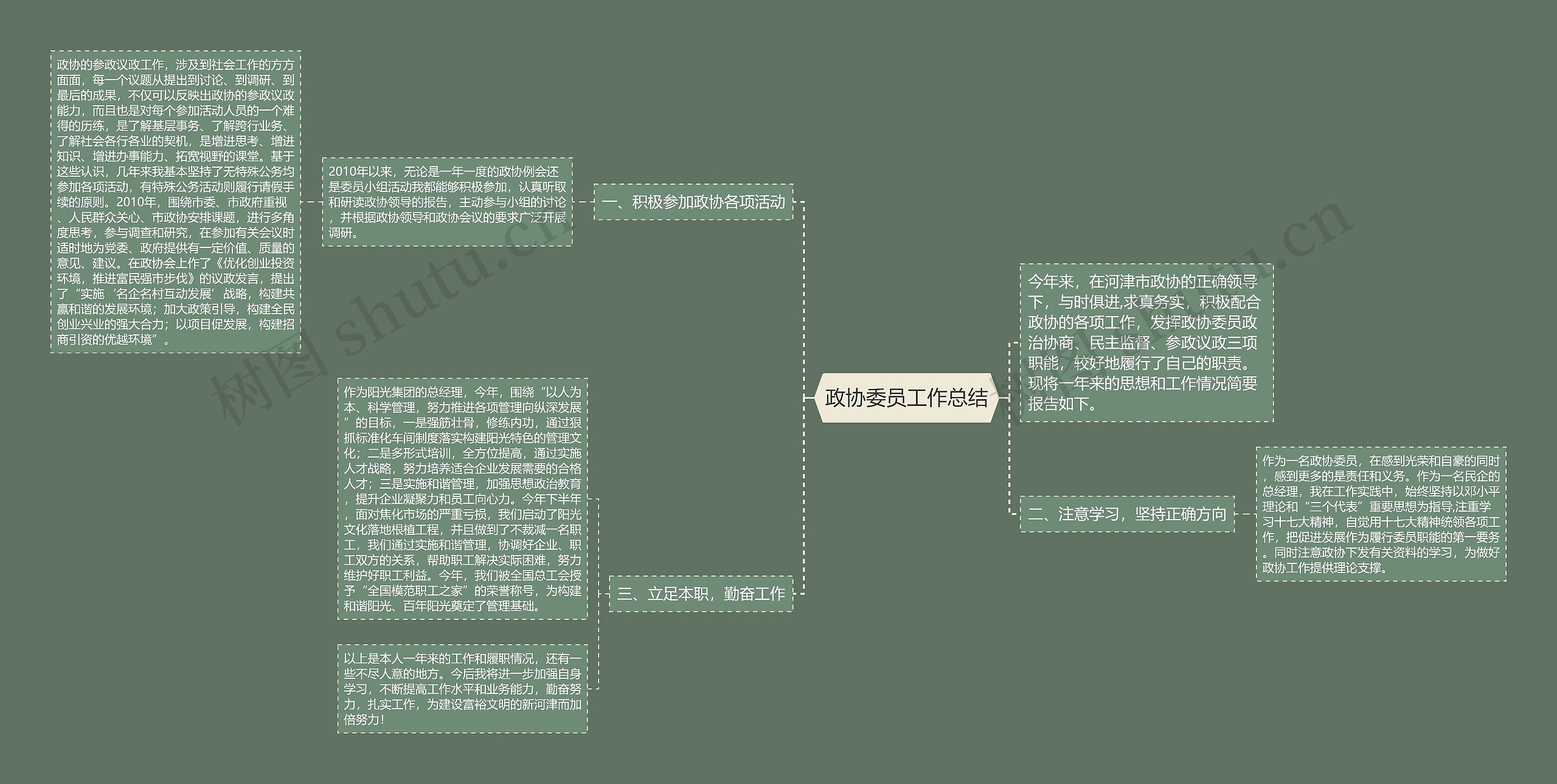 政协委员工作总结