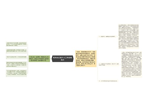 机关办公室个人工作总结范文