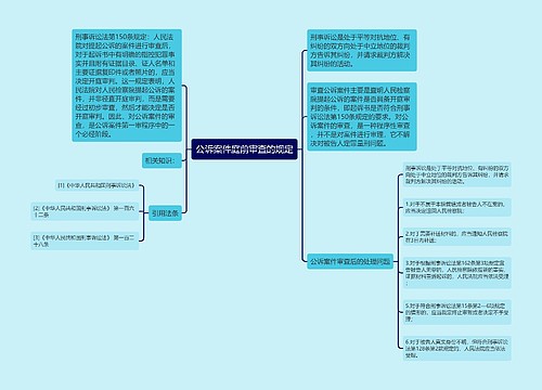 公诉案件庭前审查的规定