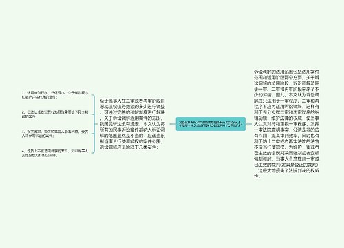 调解的适用范围如何缩小