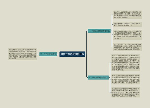 电信三方协议准备什么