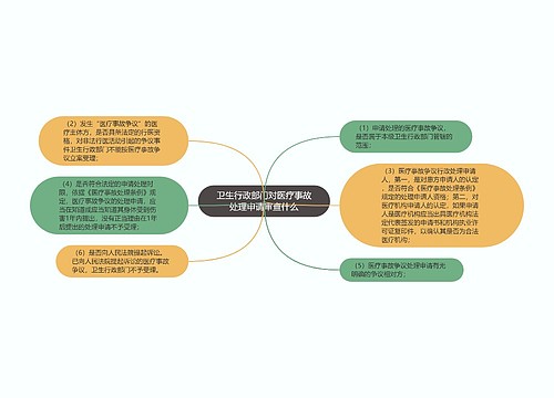 卫生行政部门对医疗事故处理申请审查什么