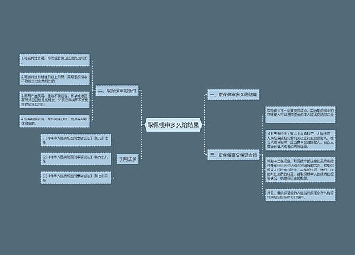 取保候审多久给结果