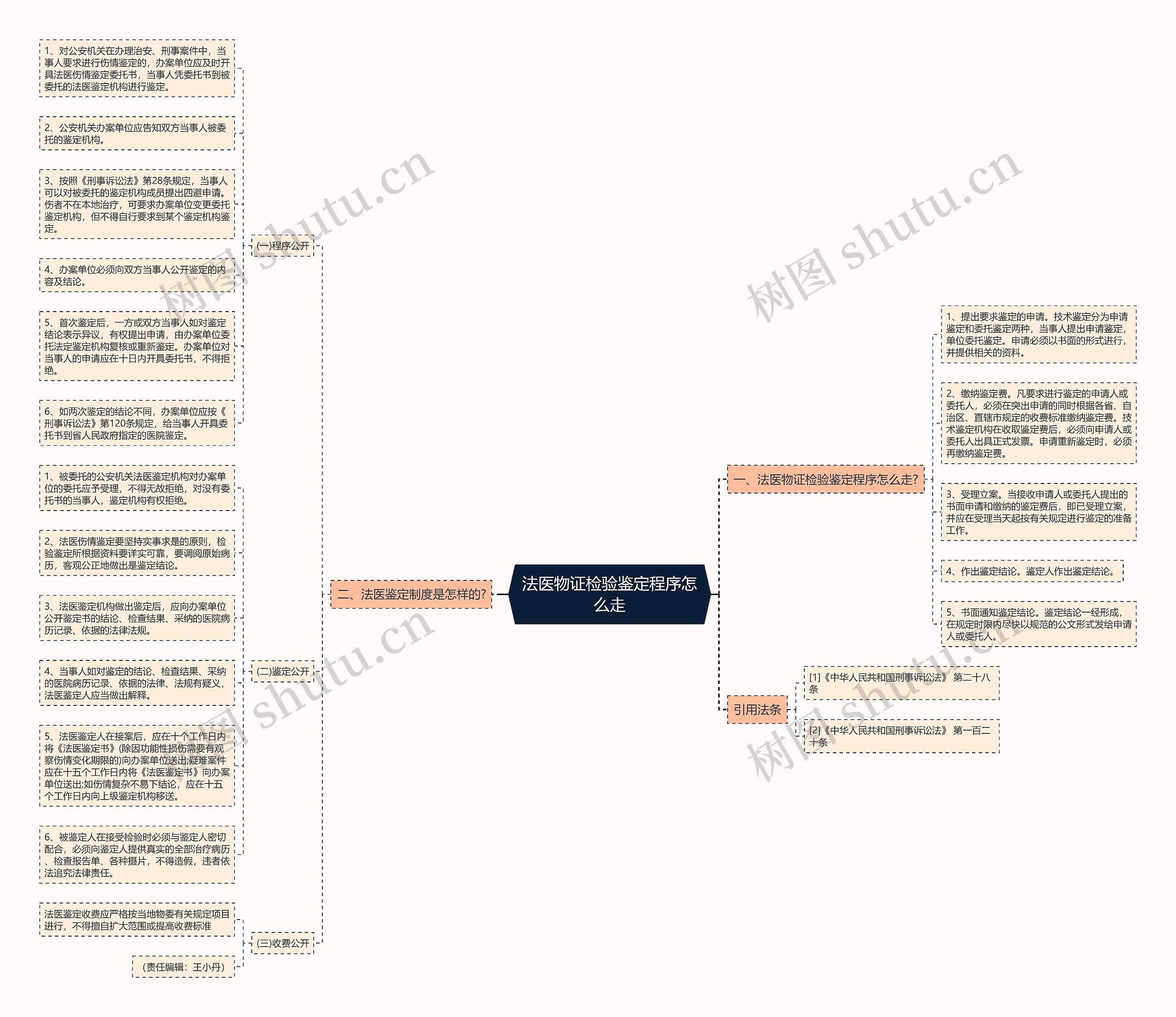 法医物证检验鉴定程序怎么走思维导图