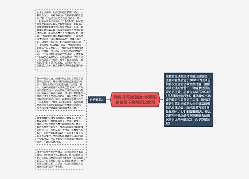 调解书所确定的付款期限是否属于民事诉讼期间