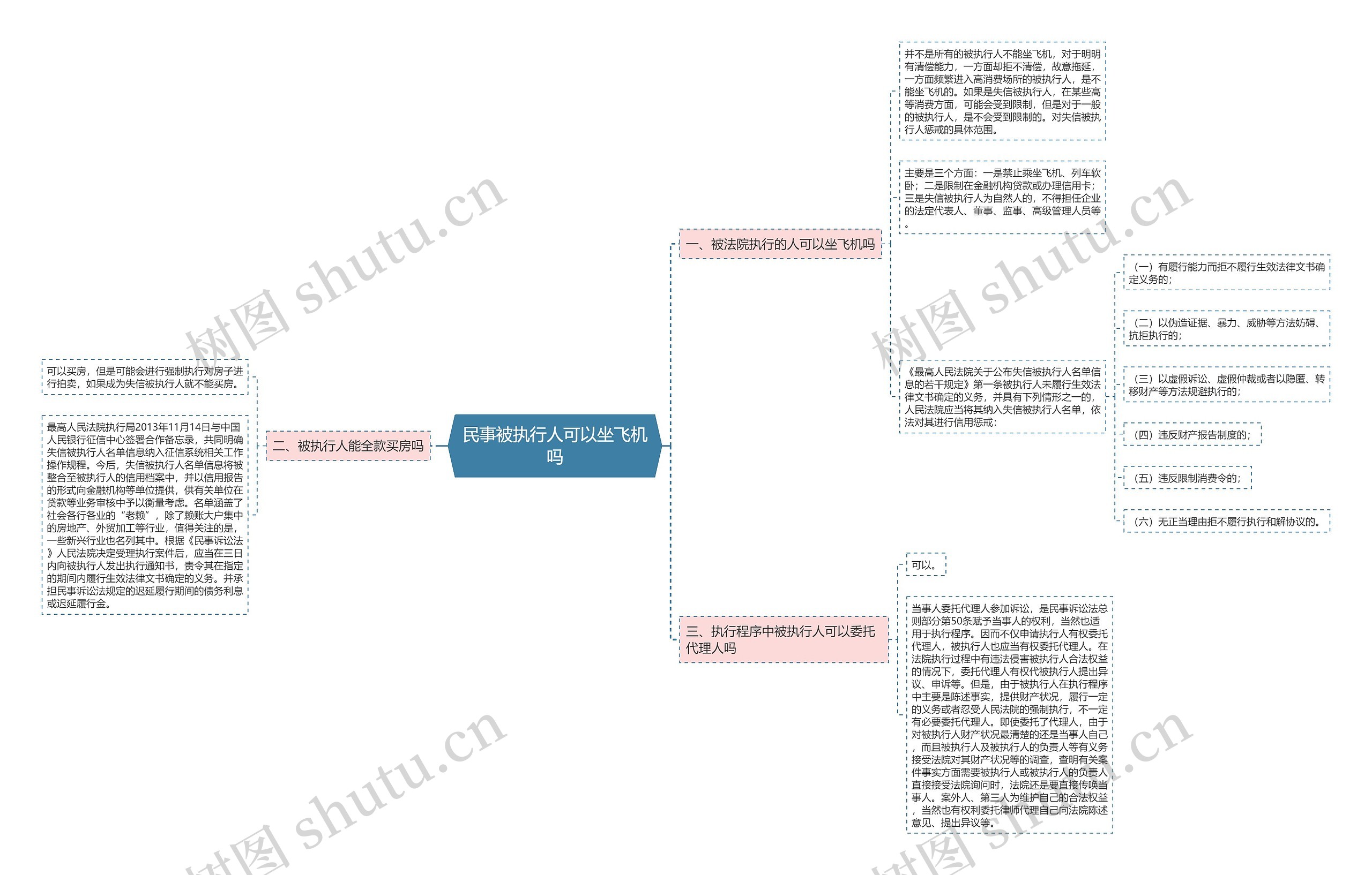 民事被执行人可以坐飞机吗思维导图
