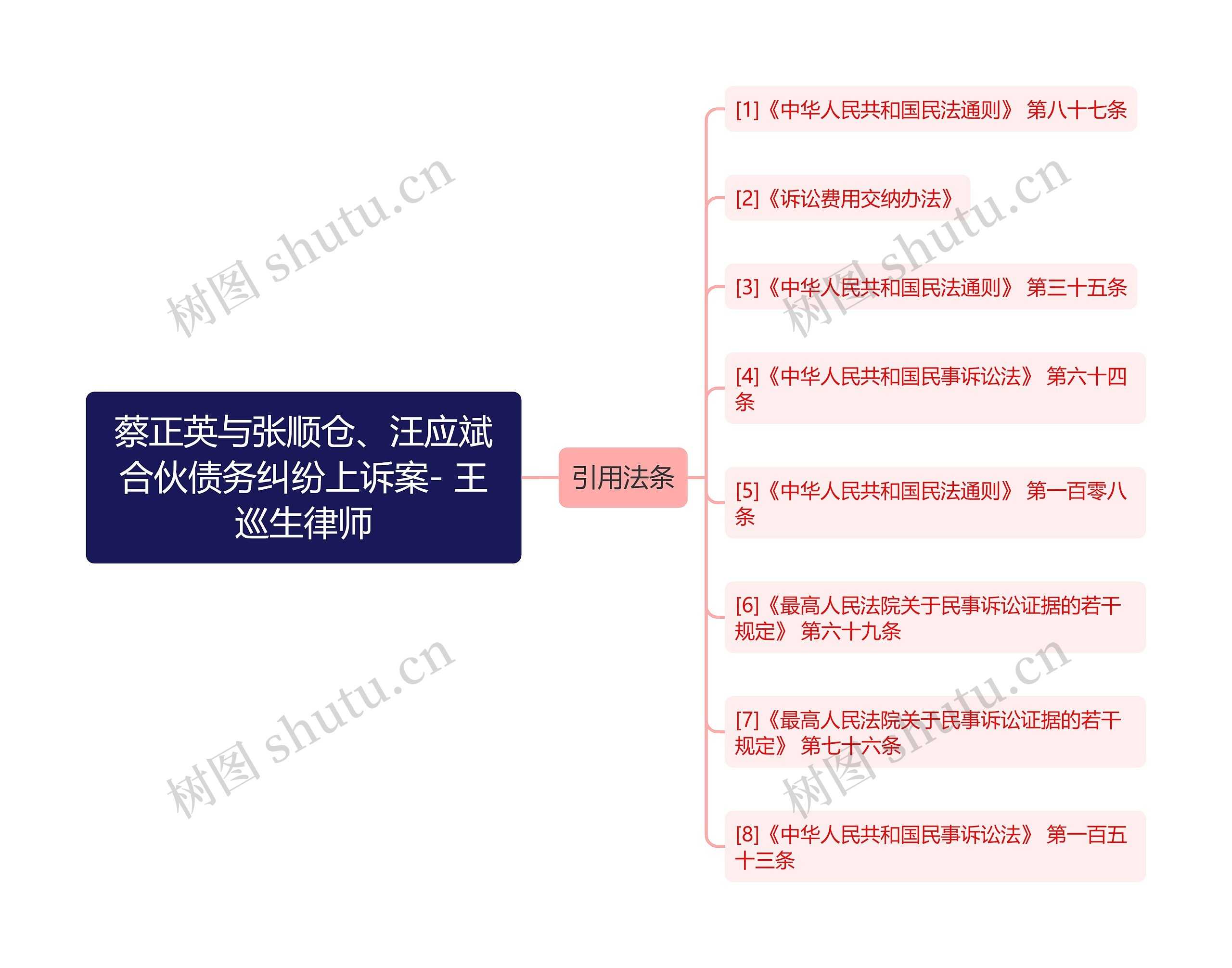 蔡正英与张顺仓、汪应斌合伙债务纠纷上诉案- 王巡生律师思维导图