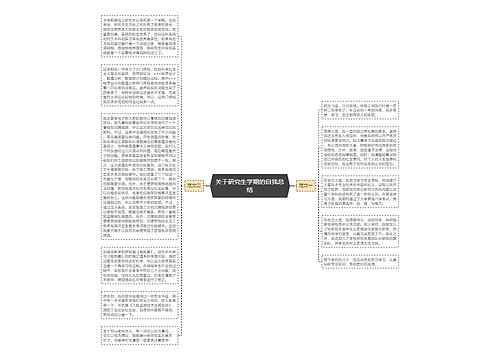 关于研究生学期的自我总结