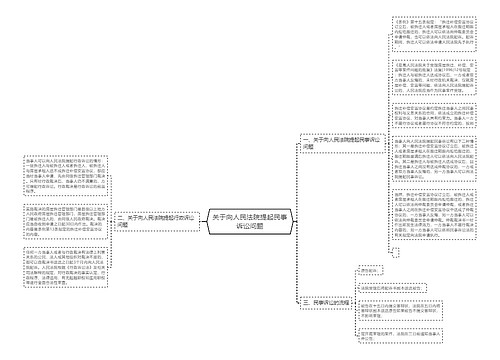 关于向人民法院提起民事诉讼问题