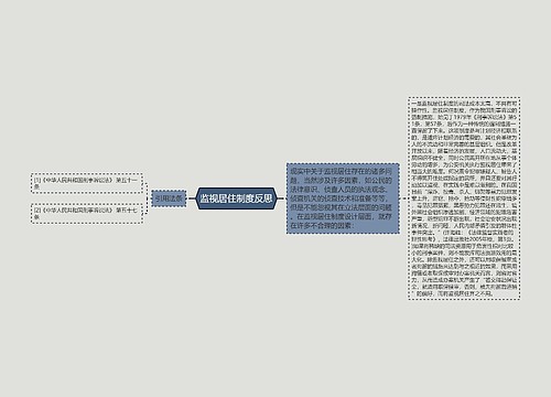 监视居住制度反思