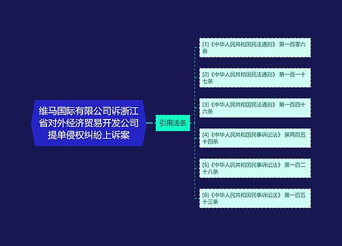 维马国际有限公司诉浙江省对外经济贸易开发公司提单侵权纠纷上诉案 维马国际有限公司诉浙江省对外经济贸易开发公司提单侵权纠纷上诉案