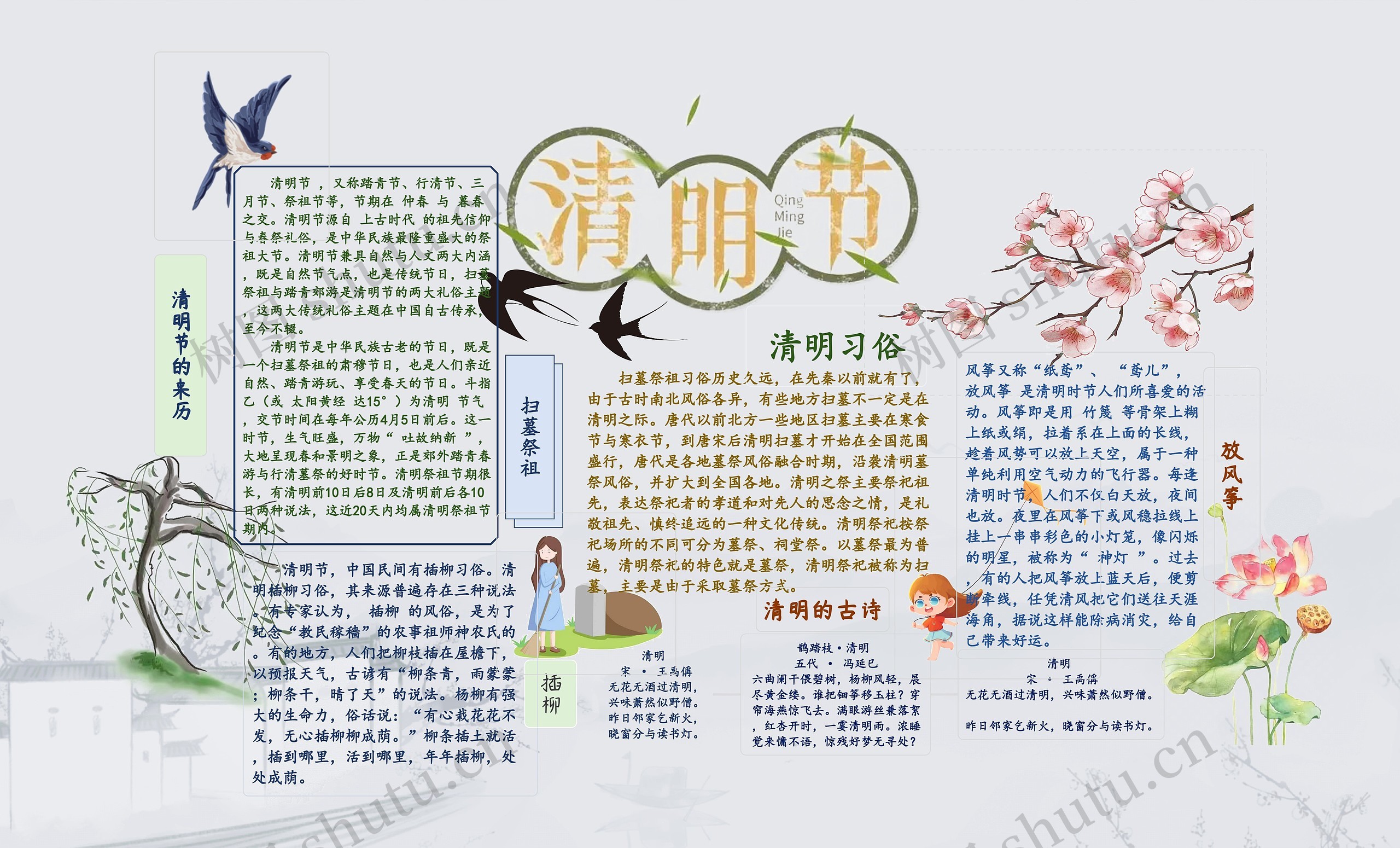 清明节手抄报