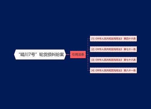“晴川7号”轮货损纠纷案 “晴川7号”轮货损纠纷案