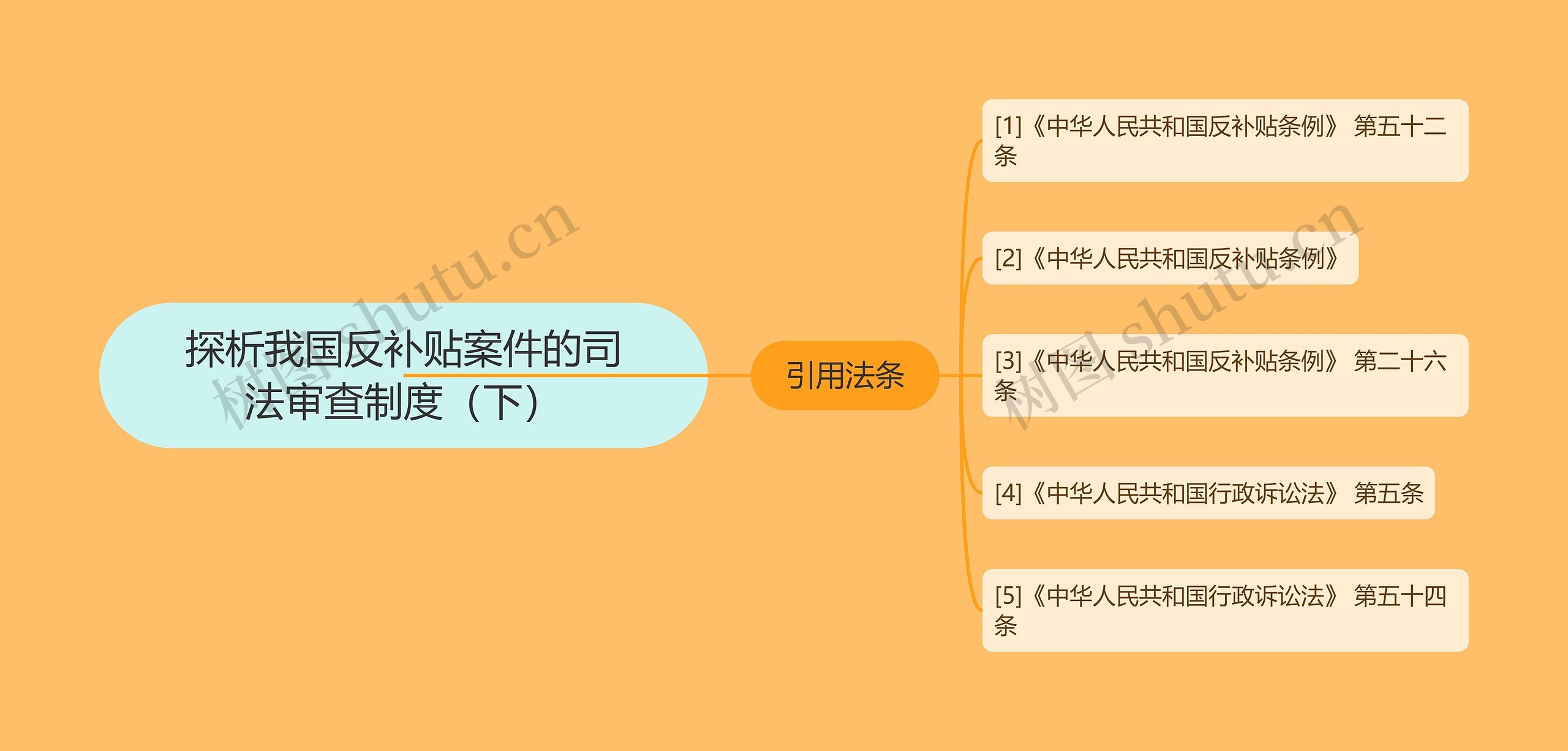 探析我国反补贴案件的司法审查制度（下）思维导图