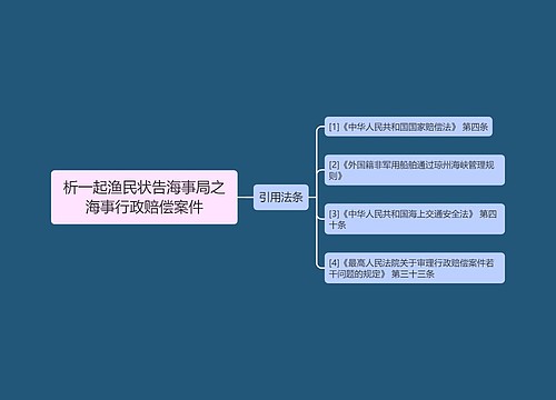 析一起渔民状告海事局之海事行政赔偿案件 析一起渔民状告海事局之海事行政赔偿案件