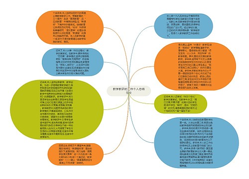 教学教研的工作个人总结范文