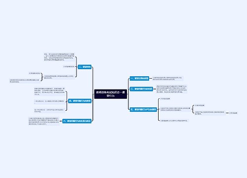 教师资格考试知识点—课堂行为