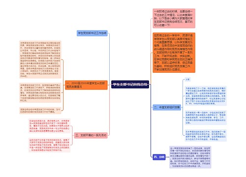 学生支部书记自我总结