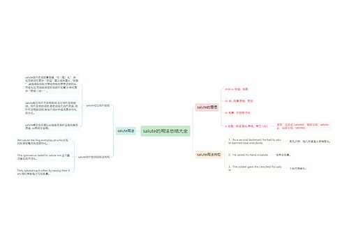 salute的用法总结大全