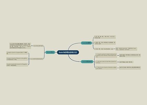 bunch的用法总结大全