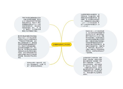 乡镇耕地保护工作总结