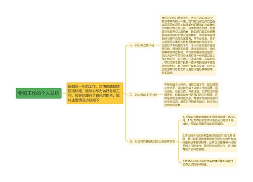 物流工作的个人总结