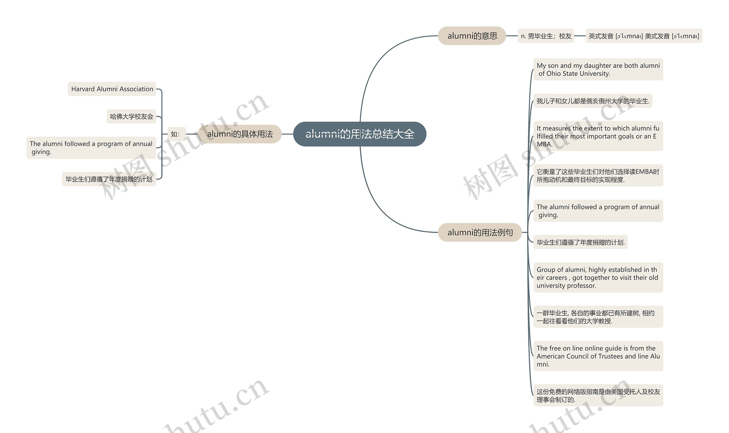 alumni的用法总结大全思维导图
