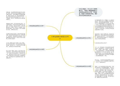 大学生自我总结范文200字