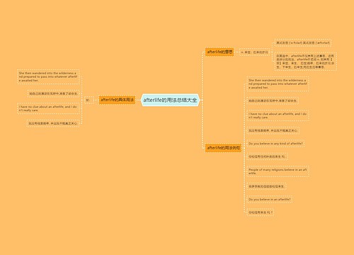 afterlife的用法总结大全