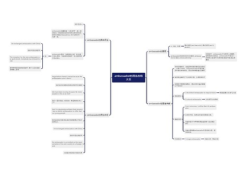 ambassador的用法总结大全