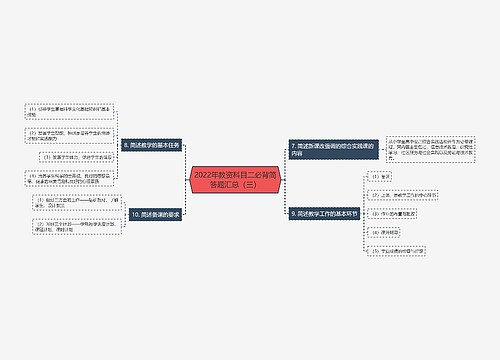2022年教资科目二必背简答题汇总（三）