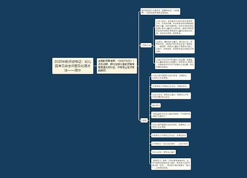 2020年教师资格证：幼儿园常见安全问题及处理方法——溺水