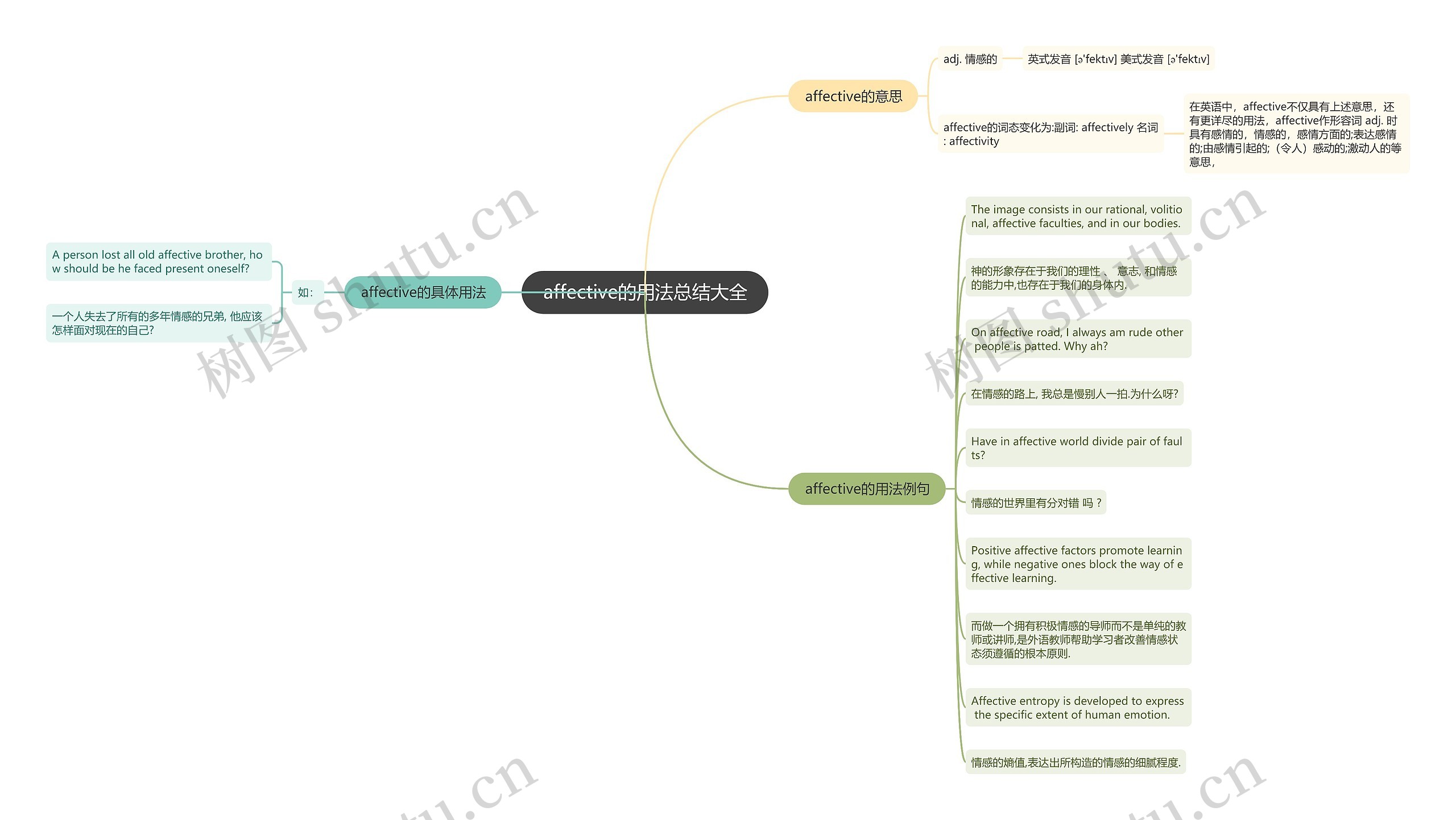 affective的用法总结大全思维导图
