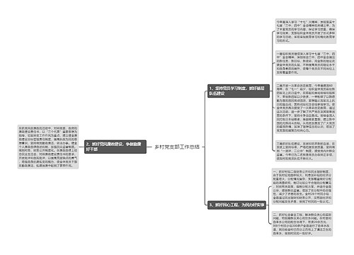 乡村党支部工作总结