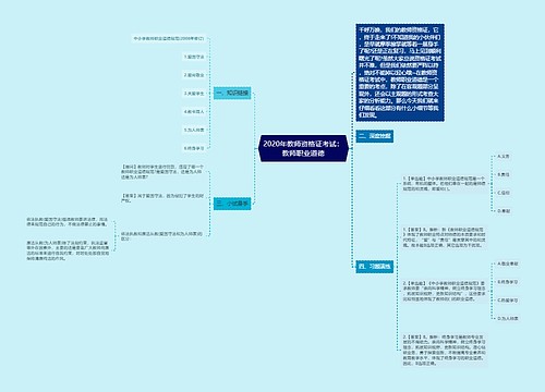 2020年教师资格证考试：教师职业道德