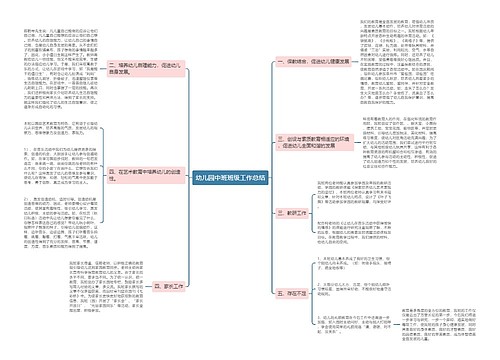 幼儿园中班班级工作总结