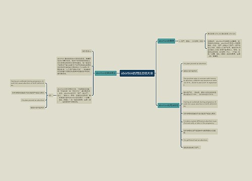 abortion的用法总结大全