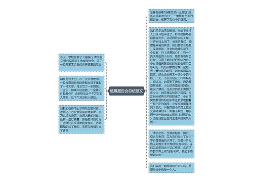 感恩报告会总结范文