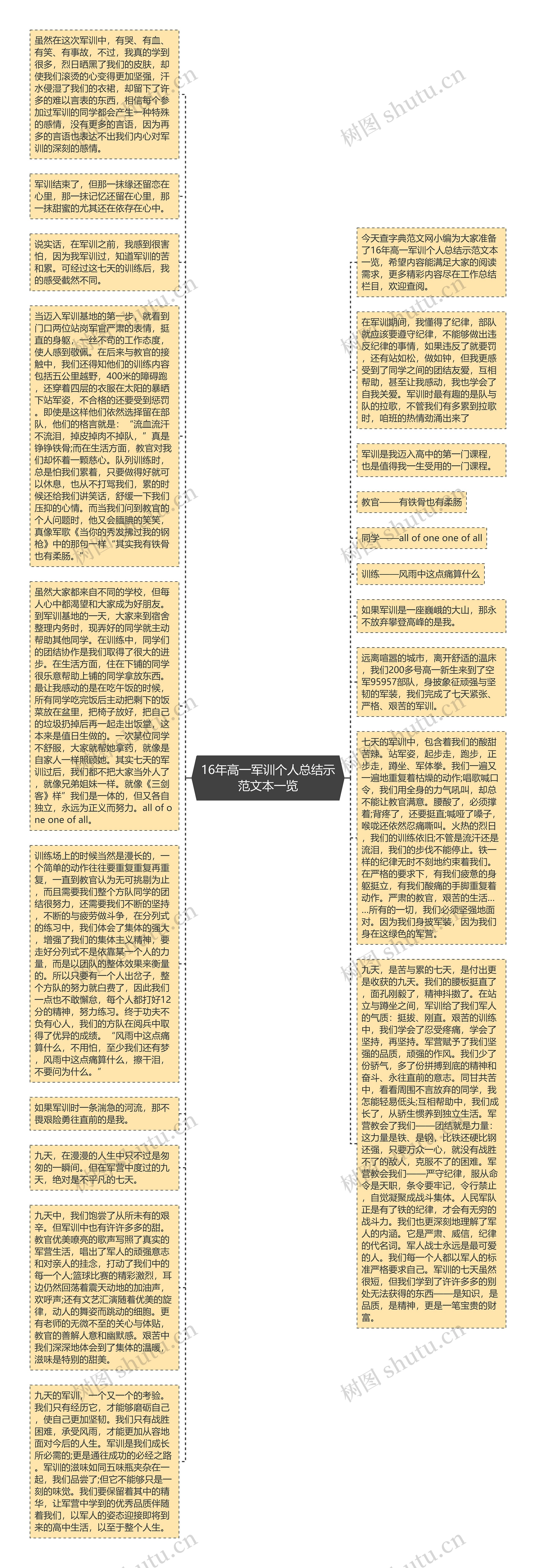 16年高一军训个人总结示范文本一览