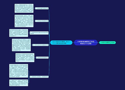 六年级中队辅导员工作总结范文,个人总结