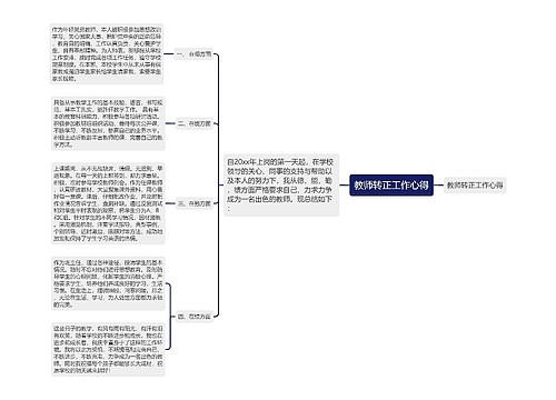 教师转正工作心得