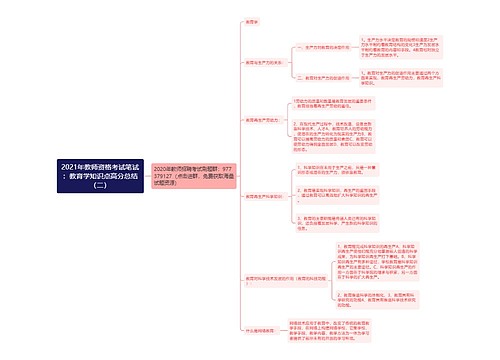 2021年教师资格考试笔试：教育学知识点高分总结（二）